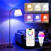 iLC Piantana Lampada da Terra ad Arco Salotto LED Moderna Intelligente RGB,170CM Doppio Controllo con Interruttore a Piede e App, Lampadina Dimmerabile,CRI92, 2700-6000K, 10W 1200LM,per Soggiorno e Camera