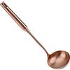 TOPINCN Mestolo da zuppa in Acciaio Inox mestolo Grande mestolo da Cucina spatola Paletta Paletta utensile da Cucina Impugnatura Confortevole Rose Gold, Soup Ladle