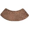 Todikaper Tappetino da doccia curvo, antiscivolo, lavabile, assorbente, per bagno ad angolo, grigio, blu, beige (marrone)
