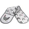 SPOTTED DOG GIFT COMPANY - Guanto doppio da forno con motivo gallino e gallo - resistente al calore - idee regalo per uomo, donna e cuochi