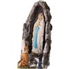 Holyart Statue in resina e PVC: Grotta apparizione Madonna di Lourdes 12x5 cm resina