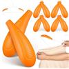 SEWOART 5 Paia Protezioni le Spalle Appendini in Plastica Arancione per Abiti e Cappotti, Accessori Versatili per Appendini, per Appendiabiti in Scaffali