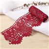 Duories 1m Larghezza 10cm,in Seta lattica,Vintage,Bordo in Pizzo,Nastro Decorativo in Pizzo,Nastro Decorativo in Pizzo,Nastro per Fiori,per Cucito,Artigianato,Abito Matrimonio,Decorazione,Rosso Vinaccia