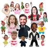 Helgee Cuscino personalizzato, cuscini personalizzati con foto, aggiungi il tuo testo o immagine sul cuscino, regali personalizzati per compleanno, coppie, genitori, amici, anniversari, cuscini fotografici