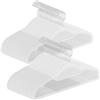 SONGMICS Grucce Appendiabiti in Plastica Antiscivolo Salvaspazio, 50 Pezzi