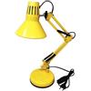 TEKHOME Lampada da Scrivania Orientabile E27 in Metallo - Lampada da Tavolo Moderna con Braccio Regolabile, Base Stabile, per Studio, Ufficio, Cameretta (Lampadina Non Inclusa) D11 (GIALLO)