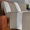 IPERSAN Set Completo Lenzuola Singolo, 100% Cotone, 1 Lenzuolo da sopra 160x290cm + 1 Lenzuolo da sotto 90x200cm + 1 Federa 83x52cm, con Bordo Colorato in Raso, Made in Europe