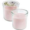 Ikea LUGNARE - Candele profumate rosa chiaro in barattoli di vetro, gelsomino e giglio, 40 ore ciascuna, set da 2