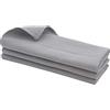 Daloual - 3 strofinacci da cucina, 100% cotone, colore: grigio