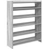 vidaXL Scarpiera Grigio Sonoma 80x25x100 cm in Legno Multistrato, Mobile Porta Scarpe, scarpiera in Legno, mobiletto per Scarpe, Organizer per Scarpe
