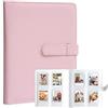Amimy 128 tasche Album fotografico per Fujifilm Mini LiPlay 11 12 9 8+ 8 7S fotocamera istantanea, per Polaroid SnapTouch PIC-300 Z2300 Mint Zip (Rosa+)
