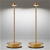 YIKUI Lampada da Tavolo Ricaricabile senza fili per Interni/Esterni (2 Titanio) | lampada da tavolo a led ricaricabile, 3 Modalità di Colore, Dimmerabile Impermeabile, 6000mAh per Ristorante Comodino