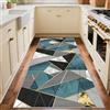 HAOYUES Tappeto Corridoio Lungo 90 x 130 cm Tappeto Cucina Antiscivolo Lavabile in Lavatrice Moderno Soffice Tappeto Passatoia Lungo Facile da Lavare per Ingresso Camera da Letto Scendiletto Lavanderia