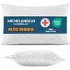 Michelangelo HomeRelax - 1 Cuscino ALTO EXTRA RIGIDO + FEDERA AGGIUNTIVA in Memory Foam Cervicale Per Dormire Made in Italy DISPOSITIVO MEDICO Ortopedico Ergonomico Anallergico Traspirante Lavabile