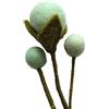 your castle Fiori di feltro fatti a mano fiori decorativi per creazioni personalizzate, regalo sostenibile, commercio equo e solidale, fiori artificiali realistici, 3 pezzi in menta chiaro