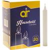 AR Candles 20 Candele Kosher per la Casa di Colore Bianco da AR, 10,5 centimetri