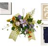 Generisch Ghirlande floreali per porta di casa | Ornamento decorativo rustico | Decorazione per porta primaverile | per ingresso, parete, cancello caminetto, esterno patio, giardino, Pasqua, vacanze, feste