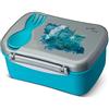 Carl Oscar Contenitore per il pranzo di design svedese - Contenitore per il pranzo con blocco refrigerante e posate per mantenere fresco per diverse ore, 17 x 12,5 x 8 cm, turchese