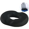 NEXROLA cuscini sedie, cuscino sedia in memory foam con base - Allevia emorroidi, mal di schiena e sciatica. Adatto per da ufficio, sedili auto e a rotelle. Dimensioni: 40x34x6 cm