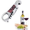 Westmark Cavatappi compatto, 4 funzioni, Monopol Edition, acciaio inox/silicone/legno, Agilo, argento/marrone, 60143360