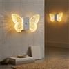 Hoofun 3 Modalità Luce Notturna Sensore Movimento, 2 PCS 3000k Libellule Luci LED Camera Bambini, 500mAh USB Ricaricabile Cucina, Installazione Magnetica, per lampada Notturna, Segnapasso Interno