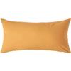 Homescapes - Federa in cotone per cuscino, 200 fili 40 x 80 cm giallo senape