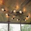 MHBGX Lampada, Lampadario a Plafoniera Nera a 8 Luci Lampada Lampadario Creativo Apparecchio Di Illuminazione E27 Luce per la Casa Hotel Bar Ristorante Utilizzato per Hotel, Ristorante, Corridoio, Ba
