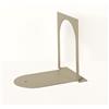 STEELNOVO | Giulietta, Coppia di Fermalibri a Portico in Metallo Verniciato con Piedini Antiscivolo, 10x13x14 cm, Colore Beige, Design Minimal e Moderno, per Ufficio, Casa, Scuola, Made In Italy