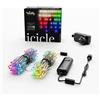 Twinkly Icicle 190 LED RGB+Bianco, Luci a Cascata LED Esterno e Interno, Luci Smart Multicolore RGB e Bianco, Compatibile con Alexa, Google Home, IP44, Controllo App, Filo Trasparente, 5.5m