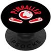 Pinballer Vintage Arcade Player Threads Pinballer Retro Arcade Gaming flipper PopSockets PopGrip Adesivo