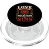 Love Covers Sins Peter 4 8 Bible Verse T Love Covers Sins Peter 4 8 Versi della Bibbia PopSockets PopGrip per MagSafe