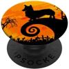 Costume di Halloween spaventoso cane Cor Costume di Halloween divertente e spaventoso del cane Corgi PopSockets PopGrip Adesivo
