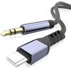 YISH Cavo Aux USB C - Cavo Jack 1M da 3.5 mm a USB C Chip DAC Hi-Fi, Involucro Alluminio Rivestimento Nylon Compatibile con iPhone 17 16 15 Samsung S26 S25 S24 S23 Altoparlanti per Auto Cuffie