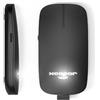 Xoopar Mouse Wireless 2.4G, Senza Batterie, Bluetooth, Ricaricabile, Connesso Computer, Ultra Sottile, Pokket In Plastica Riciclata (Nero)