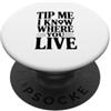 Fraxoweb Tip Me So dove vivi PopSockets PopGrip Adesivo