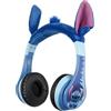 eKids Disney Stitch - Cuffie Bluetooth senza fili con microfono, con cavo AUX, volume ridotto, per bambini, pieghevoli, per scuola, casa o viaggio