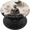 Buddha Designs by Kajiro Autunno Buddha fiore di loto - Foglie autunnali - Buddismo PopSockets PopGrip Adesivo
