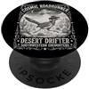 Retro Western Alien Sci-Fi Graphic Appar Vintage UFO Cowboy Roadrunner Deserto Alien Rapimento PopSockets PopGrip Adesivo