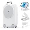 Mukiya Magnetico Caricatore senza fili per dispositivi Apple, 3 in 1, pieghevole, compatibile con i-Phone 17, 16, 15, 14, 13, 12, serie, Apple Watch Series e Air Pods 4, 3, 2, Pro