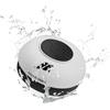 Music Hero Speaker 3W con ventosa, tasti per musica e chiamate, microfono integrato e vivavoce, protetto dall'acqua per utilizzo in doccia, bagno, piscina e cucina, colore bianco