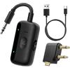 elzle Trasmettitore e Ricevitore Bluetooth 5.4, 2 in 1 Adattatore Audio Senza Fili per TV, Aereo, Auto, Impianto Stereo, Streaming Audio Senza Fili, Compatibile con Cuffie Bluetooth e AirPods