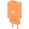 W onder Full Power - Caricabatterie per smartphone e tablet, 5 W, 1 porta USB-A, colore: Arancione