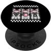 Bubblegum Frenchie Studio Trio di cani Frenchie Girly Frenchie con fiocco rosa, motivo: Bubblegum Coquette PopSockets PopGrip Adesivo