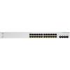 Cisco CBS220-24P-4G, gestito, L2, Gigabit Ethernet (10/100/1000), Power over Ethernet (PoE), montaggio a rack, 1U