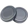 Generico tappo posteriore obiettivo corpo anteriore,compatibile con Panasonic | Micro 4/3 M4/3 M43 MFT GH3 GH4 G6 G7 G9 GX1 GX7 GX8 GX80, plastica, nero