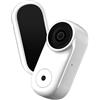 Zenllihome Mini Action Camera con supporto magnetico, 1080P HD, videocamera da casco per ciclismo, corsa, moto, registratore compatto in ABS per avventure all'aperto, portatile (bianco)