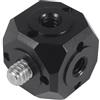 Generic Treppiedi Adattatore Foro Vite Magics Cubic Mount Estensione Testa di Montaggio per Microfoni Monitor LED Treppiedi Adattatore Foro Vite