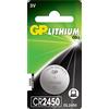 GP batteria CR2450 3 V 610 mAh al litio batteria a bottone