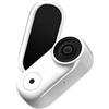 NbgrvB per mini Action Camera Impermeabile 4K Sport Cam con Supporto Magnetico per Casco Ciclismo - Videoregistratore POV Compatto 12x9cm (Bianco)