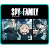 Konix Spy x Family Tappetino per mouse da gaming 32 x 27 cm - Superficie in microfibra antiscivolo - Gomma - Nero e blu